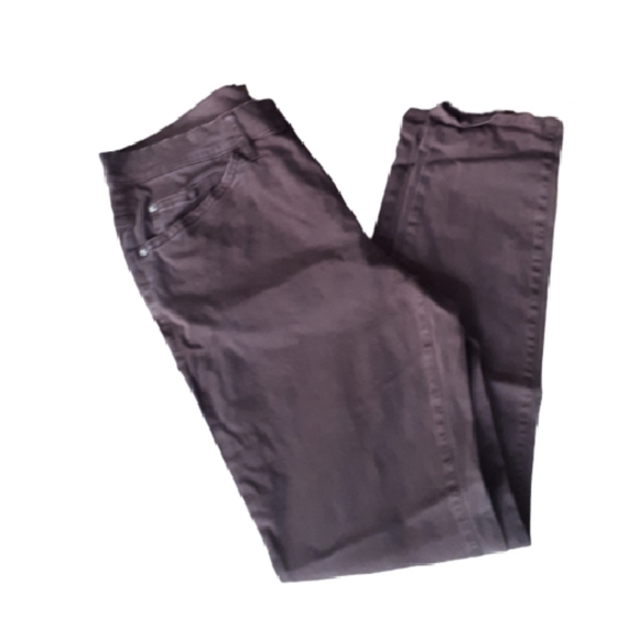 Saks brown krinkled pants - Picture 5 of 8